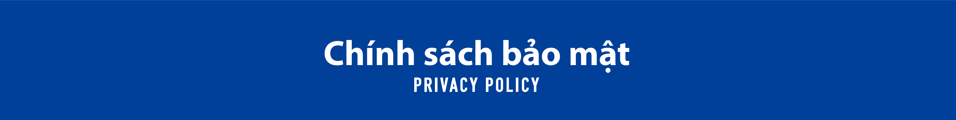 Chính sách bảo mật